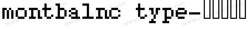 montbalnc type字体转换